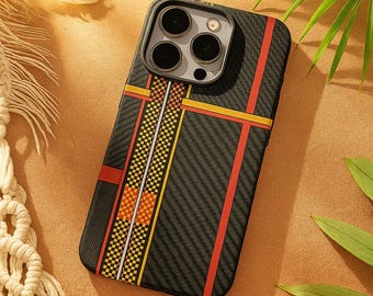 Carbon Fiber Phone Case for IPhone: MagSafe Compatible, Metal Lens Protection
