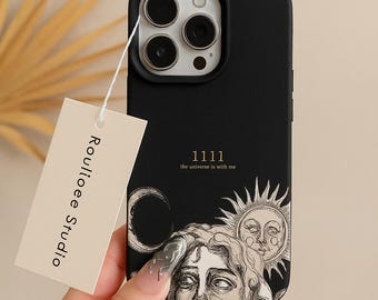 Minimalist Sun & Moon Phone Case for Samsung Galaxy