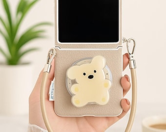 Korean Puppy  Phone Case for Samsung Galaxy Z Flip 7 6 5