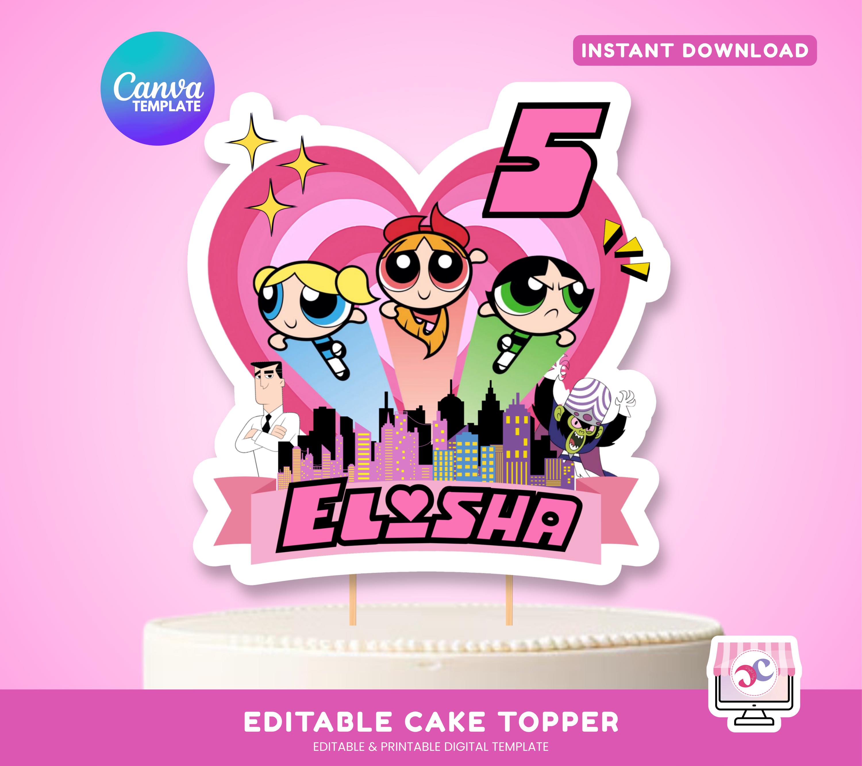 Bannière Personnalisée The Powerpuff Girls - Décoration Fête D'anniversaire, Vinyle Multicolore, à Personnaliser !