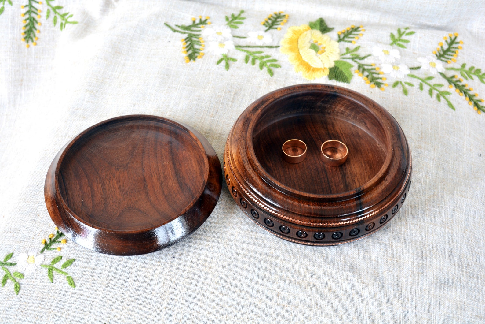 Jewelry box Wooden box Ring box Carved wood box Wedding Etsy