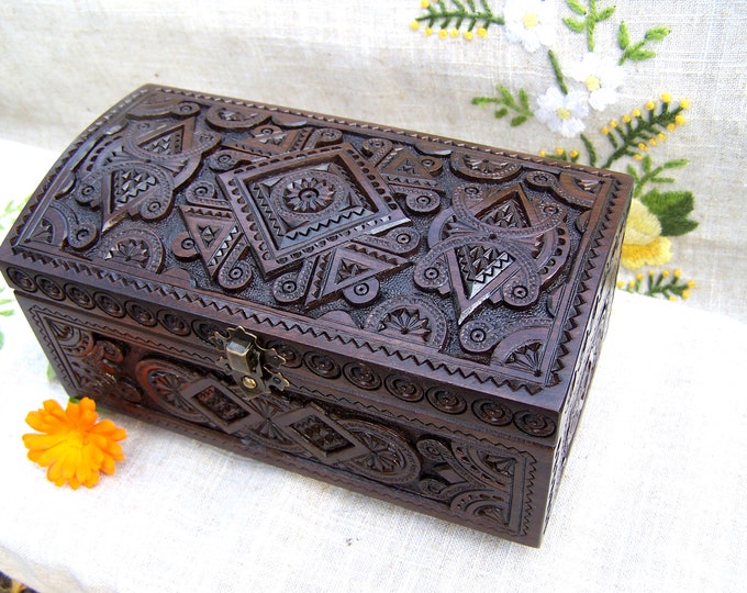 Lock Box Jewelry Box Wooden Box Lock Ring Box Wooden Jewelry Box