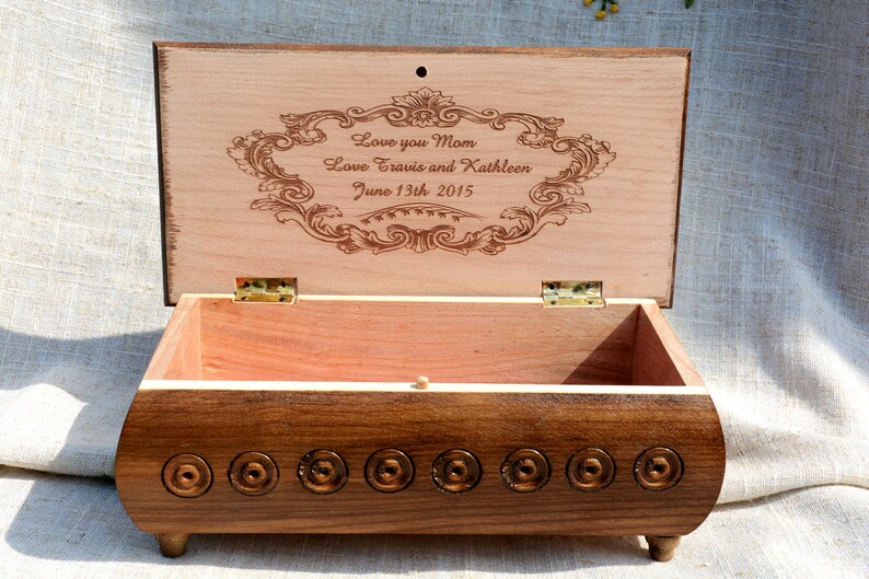 Personalized jewelry box Personalized wooden box Personalized Etsy