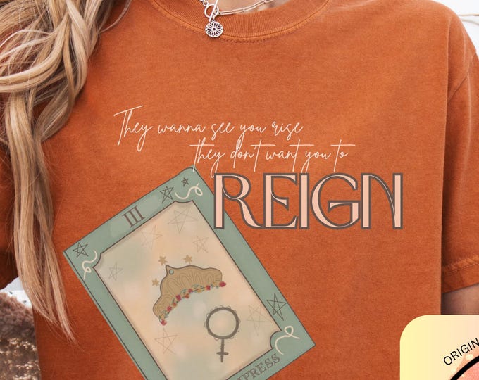 Featured listing image: Empress Tarot Card Comfort Colors Tee - Father figure Inspired