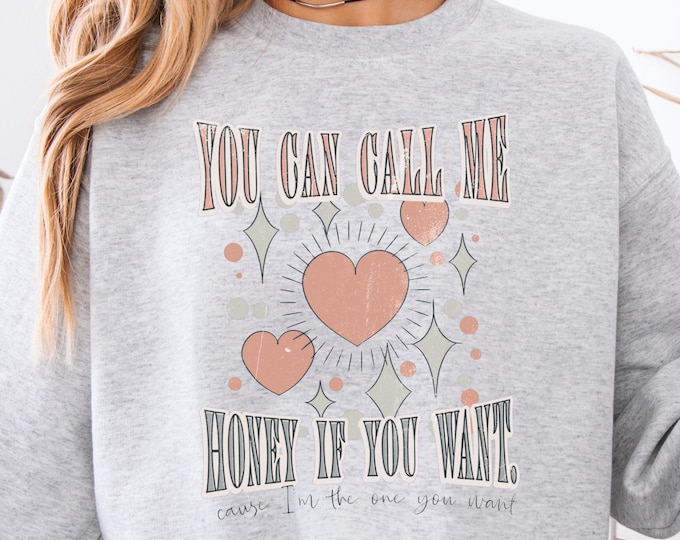 Featured listing image: Honey Shirt Vintage Style,Christmas Gift for Her,Hand Drawn Tee,Nature Art Top,Feminine Graphic Shirt,Holiday Present