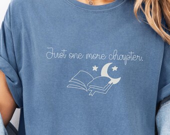 One More Chapter Shirt, Hand-Drawn Book Lover Tee