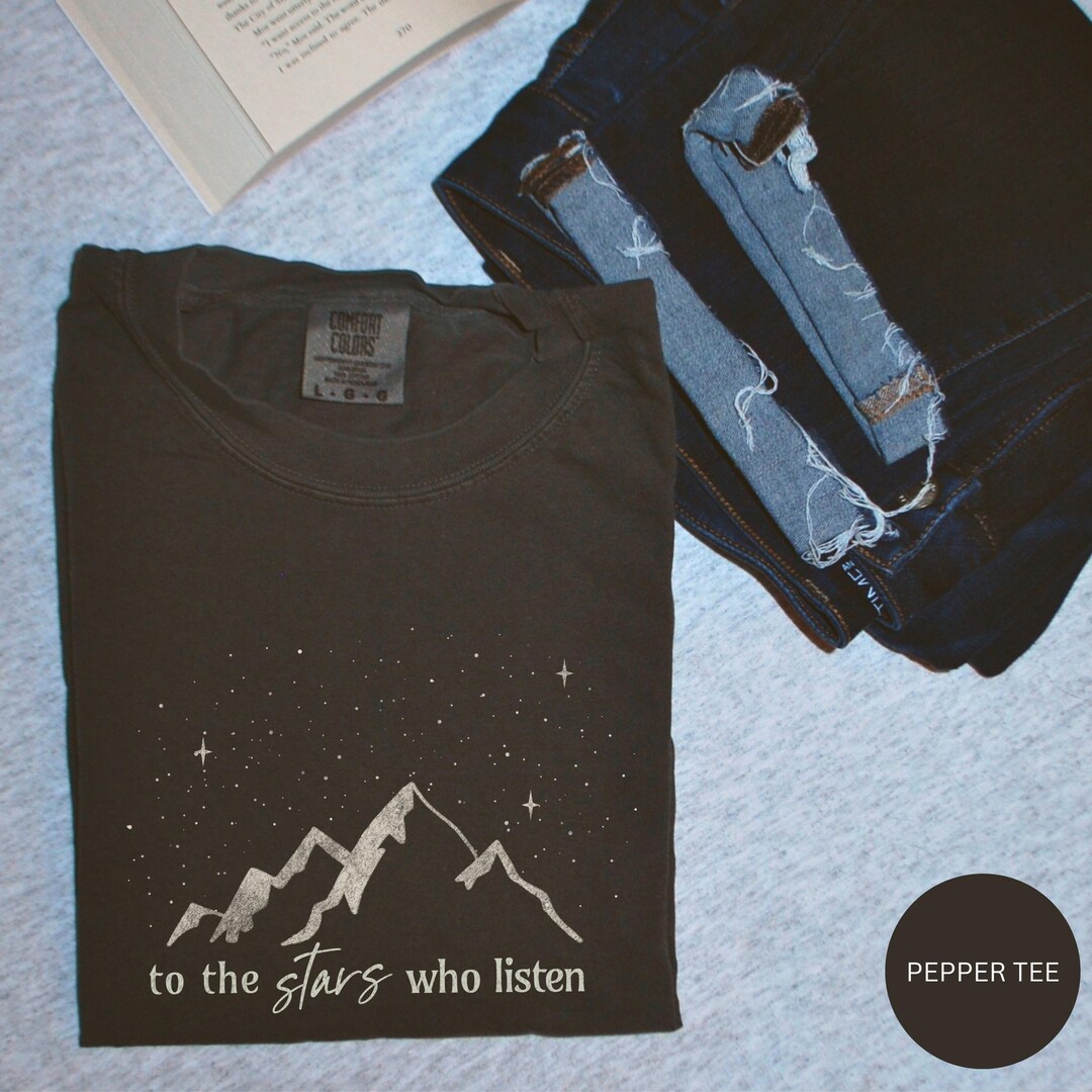 Fantasy Bookish Sweatshirt, to the Stars Who Listen, Celestial Reader ...