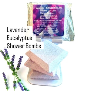 Lavanda y eucalipto, relajante y calmante, vaporizador de ducha, aromaterapia para el alivio del resfriado y la sinusitis.