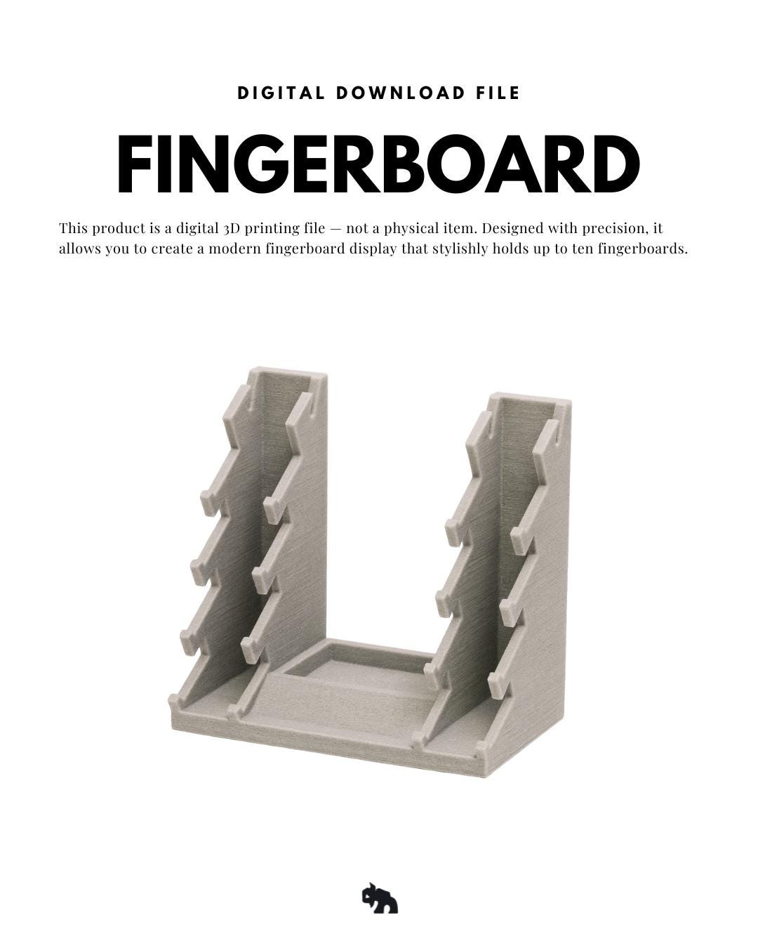 Fingerboard Display With Place for 10 Decks and Storage Digital - Etsy