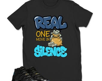 Custom Sneaker Jordan 11 Gamma Matching Sneaker Tee Shirt