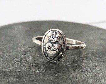 sacred heart signet ring