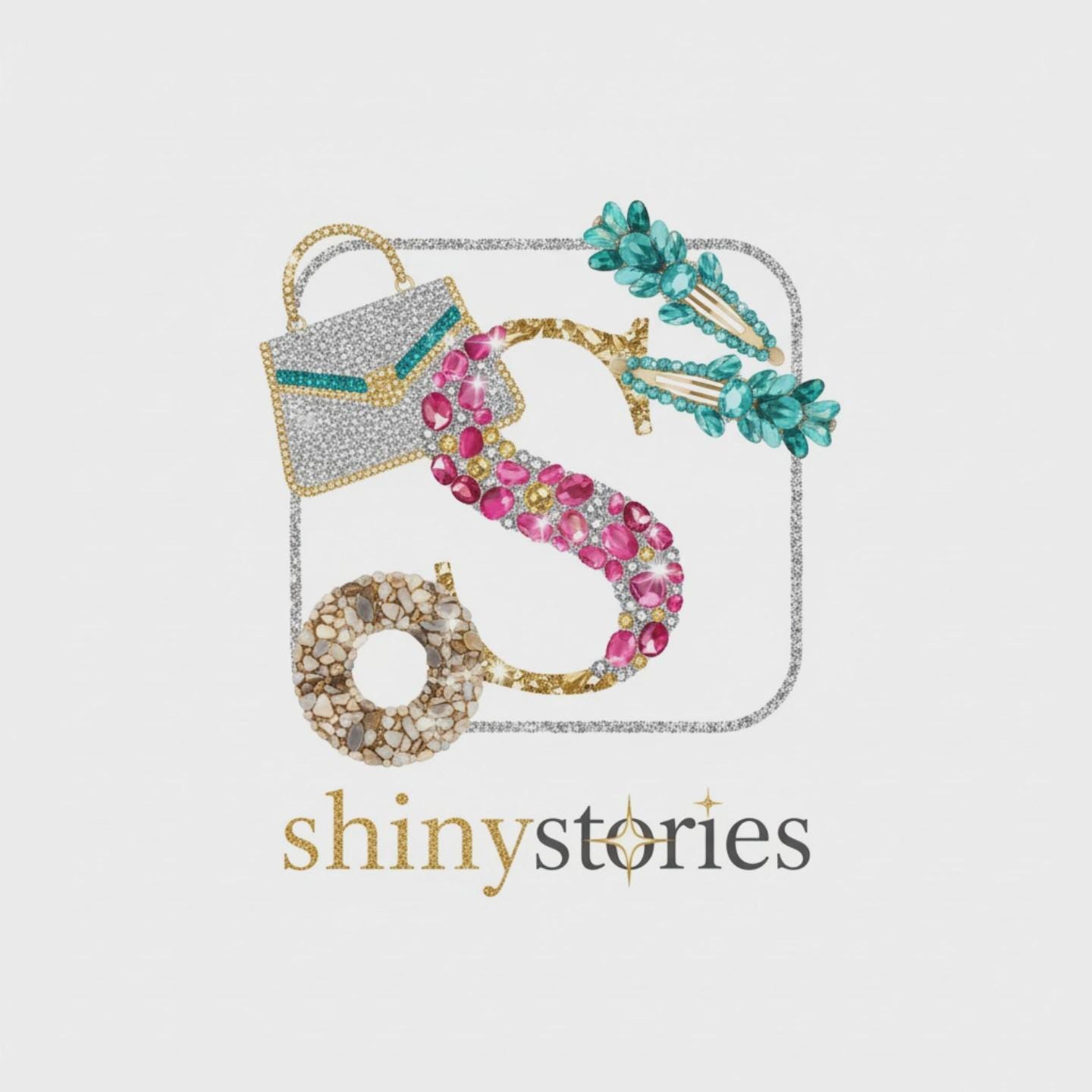 Sparkling Crystal Thin Headband | Multicolor & Silver  display picture 2