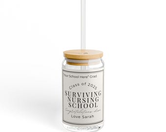Vaso personalizado para graduación, 473 ml, vasos personalizados para estudiantes de enfermería, regalo para la promoción de 2025, regalo de graduación único, [...]