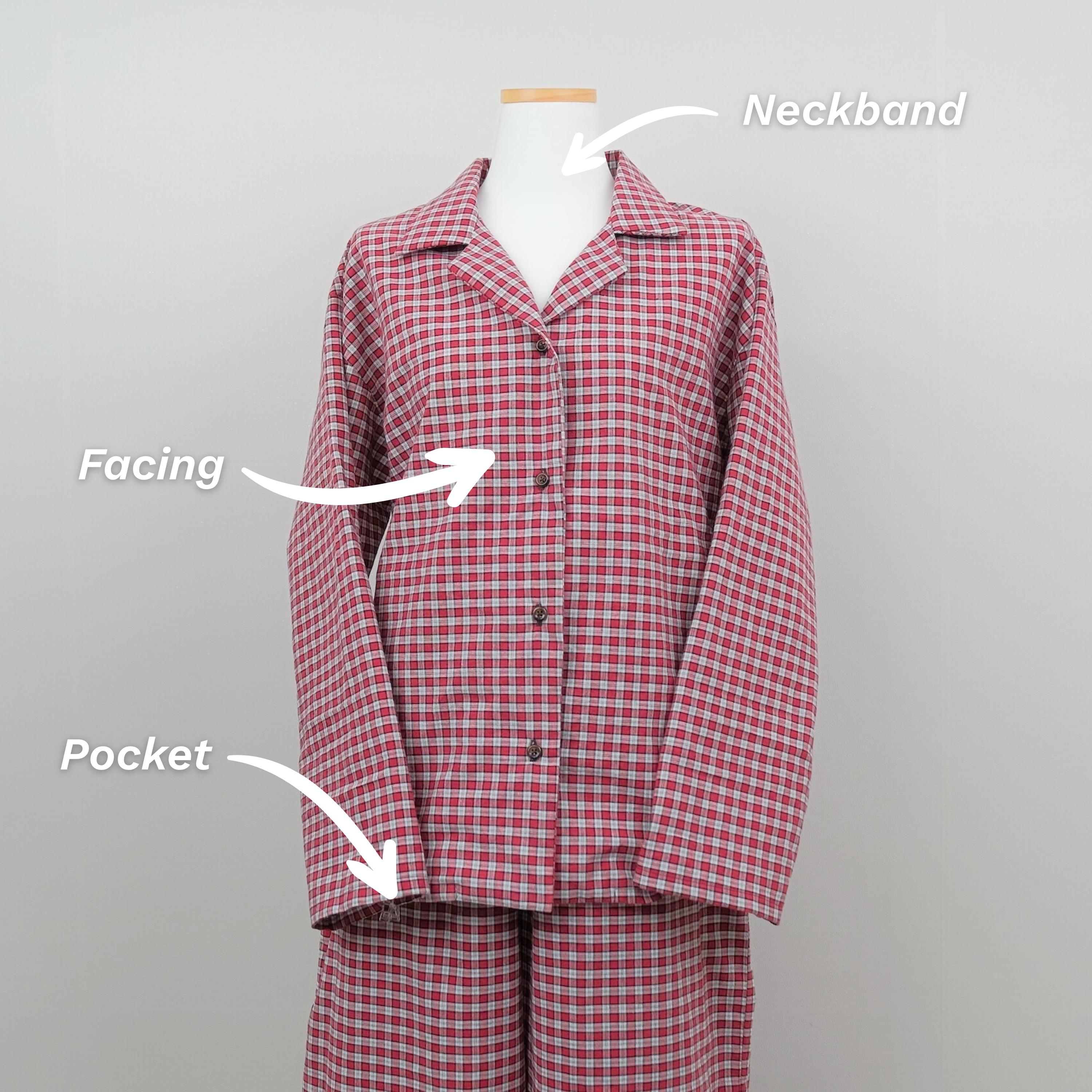 Relaxed Fit Pajama Set Sewing Pattern | Long & Short Versions (PDF ...