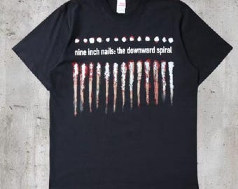 Y2k M&O Tag 1994 NIN Nine Inch Nails Downward Spiral Tour Tee