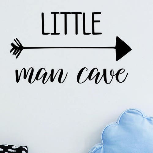 Lil Man Cave Personalized Decal Boys Bedroom Decor Brother Etsy
