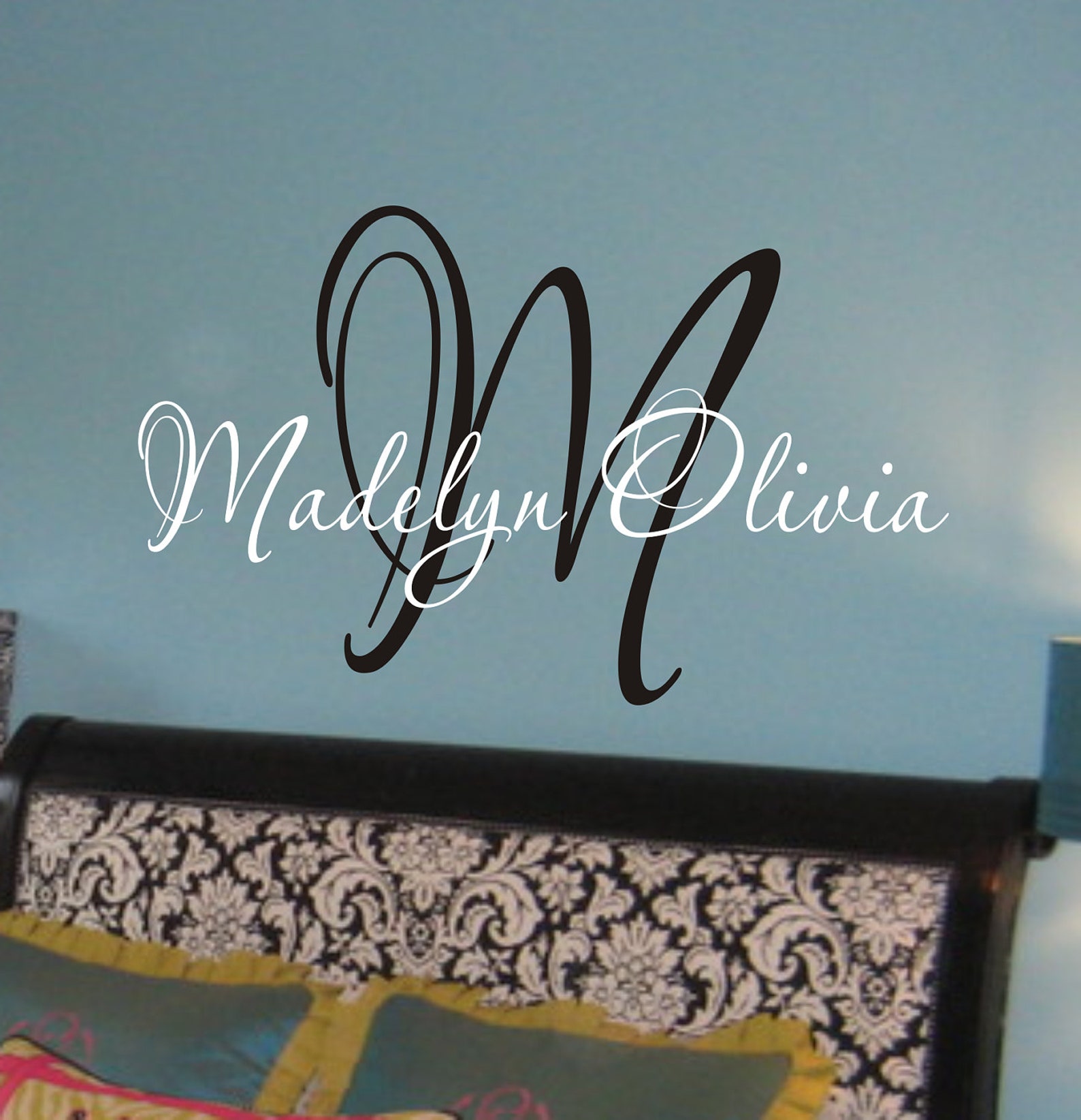 Teen Girl Wall Decal Baby Girl Name Nursery Wall Decal Etsy