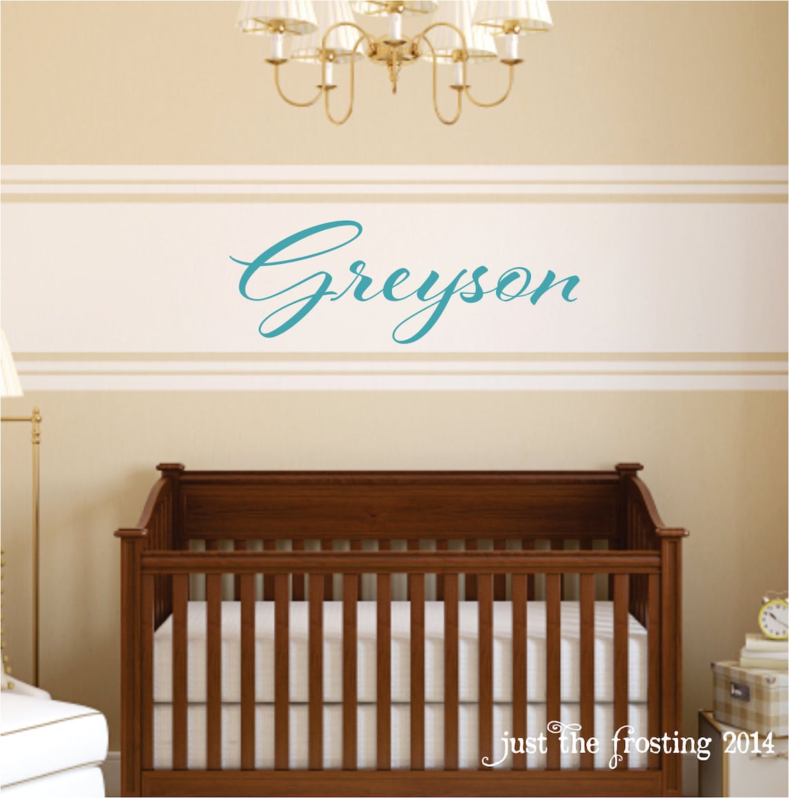 Boys Name Wall Decal Childrens Decor Vinyl Name Wall Decal Etsy