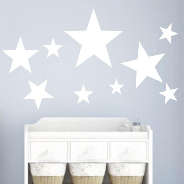 Star Wall Decals Etsy
