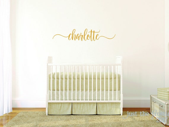 name wall decal girl nursery decal name lettering | etsy