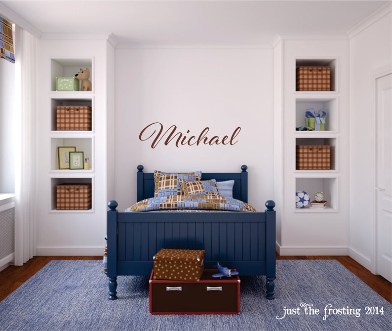 Custom Kids Wall Decal - Personalized Brayden Basketball Name Art For Boy's Room & Nursery
