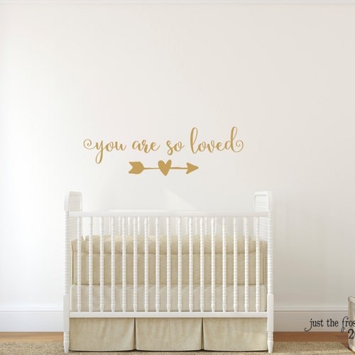 You Are so Loved Wall Vinyl Decal Wall Decals Quote Kids Etsy