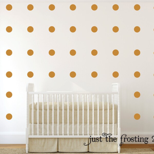 Large Gold Circle Wall Decals Etsy