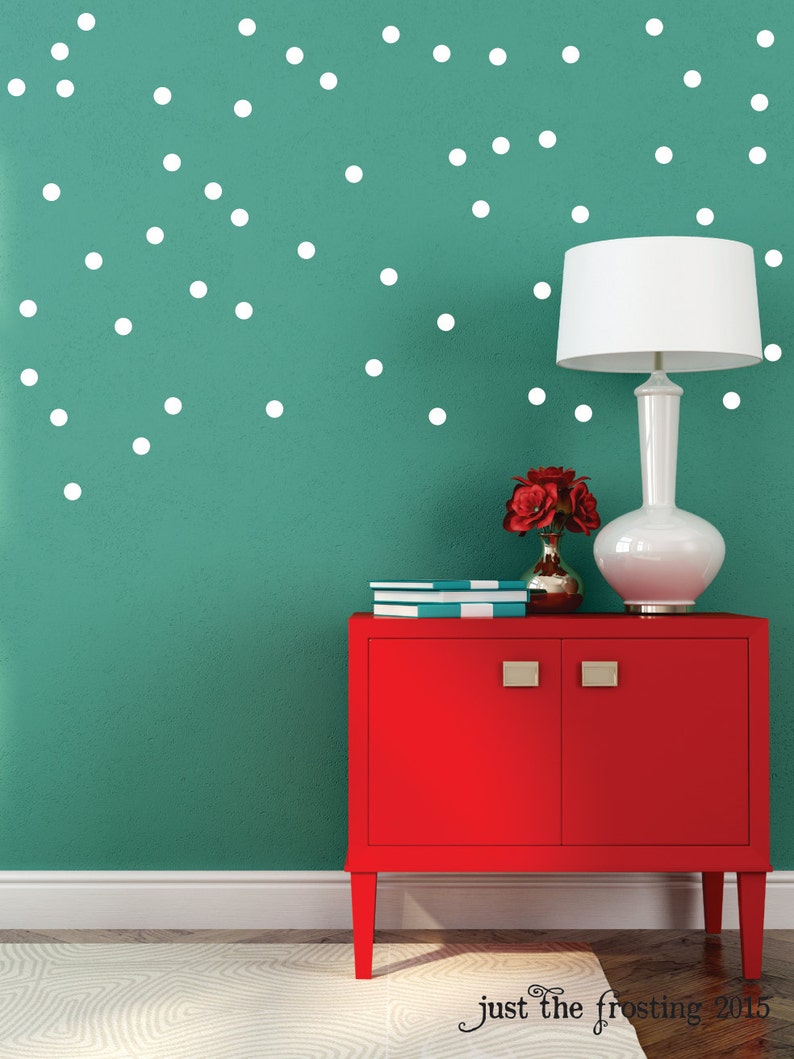 Confetti Polka Dot Wall Decals Set of 105 Etsy