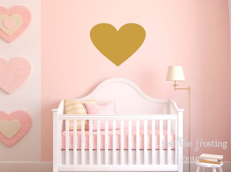 Large Heart Wall Decal Heart Wall Decor Heart Vinyl Decal Etsy