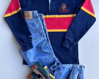 Vintage Barbarian Rugby Shirt Made in Canada | Kids 2–3 Years