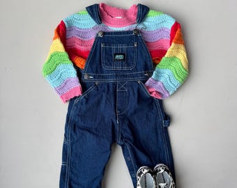 Vintage Denim tuinbroek baby | KEY vintage style | Size 6-9 months