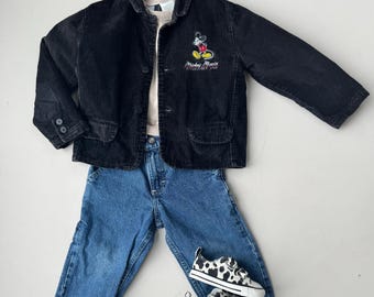 Vintage Disney Mickey Mouse Corduroy Jacket | Size 18 -24  months