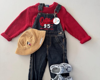 Vintage OOshKosh B’gosh Denim Overalls | Classic Vintage Style | Unisex Kids | Size 9-12 months