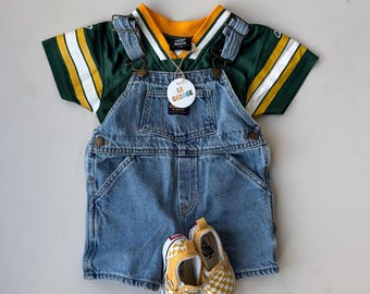 Green Bay Packers Jersey Kids – Reebok NFL Shirt Green/Yellow | Size 9-12 months