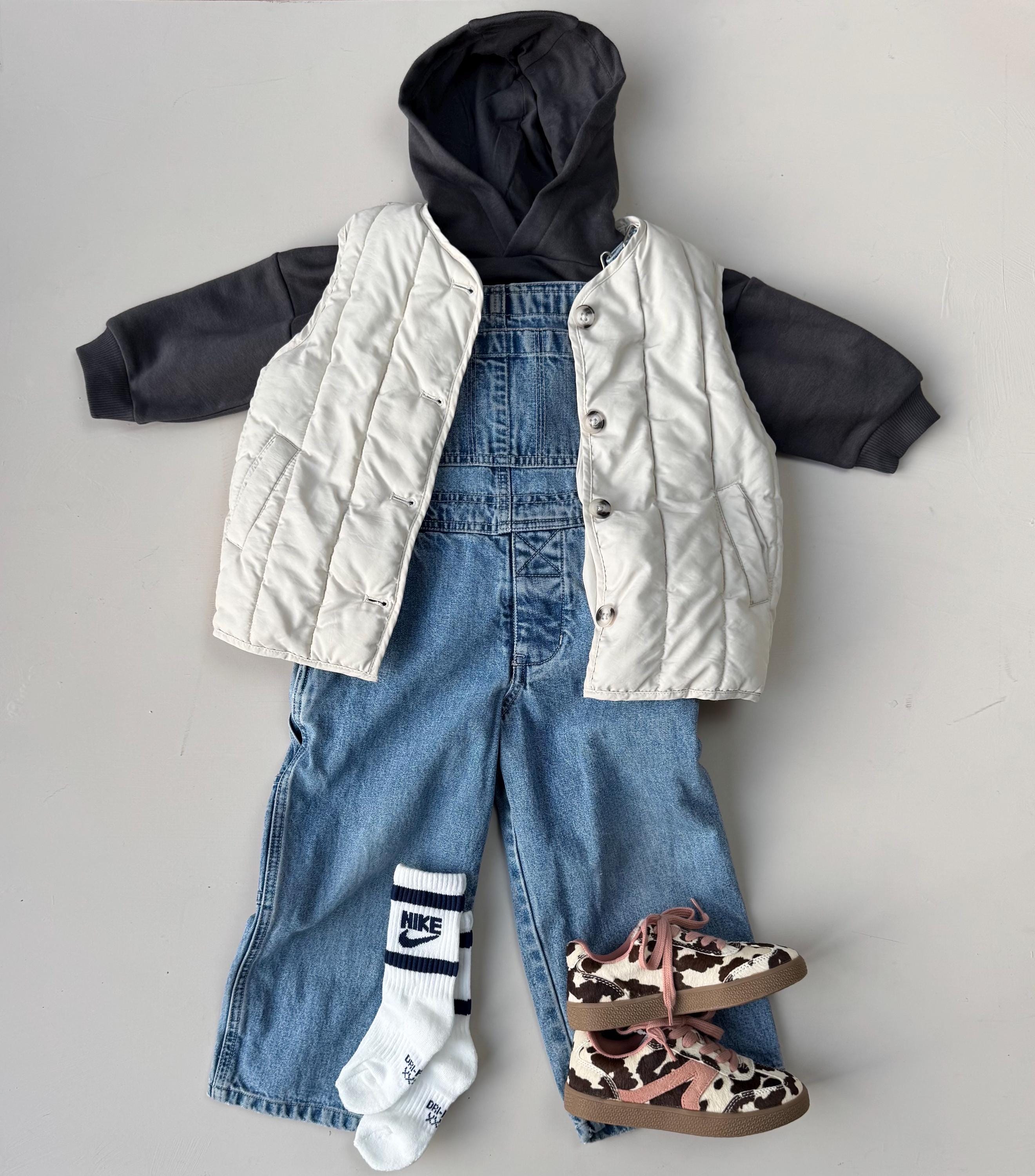 Salopette Courte Fille Gap Jean 1969 - Taille XS, Bleu Denim, Occasion Très Bon état