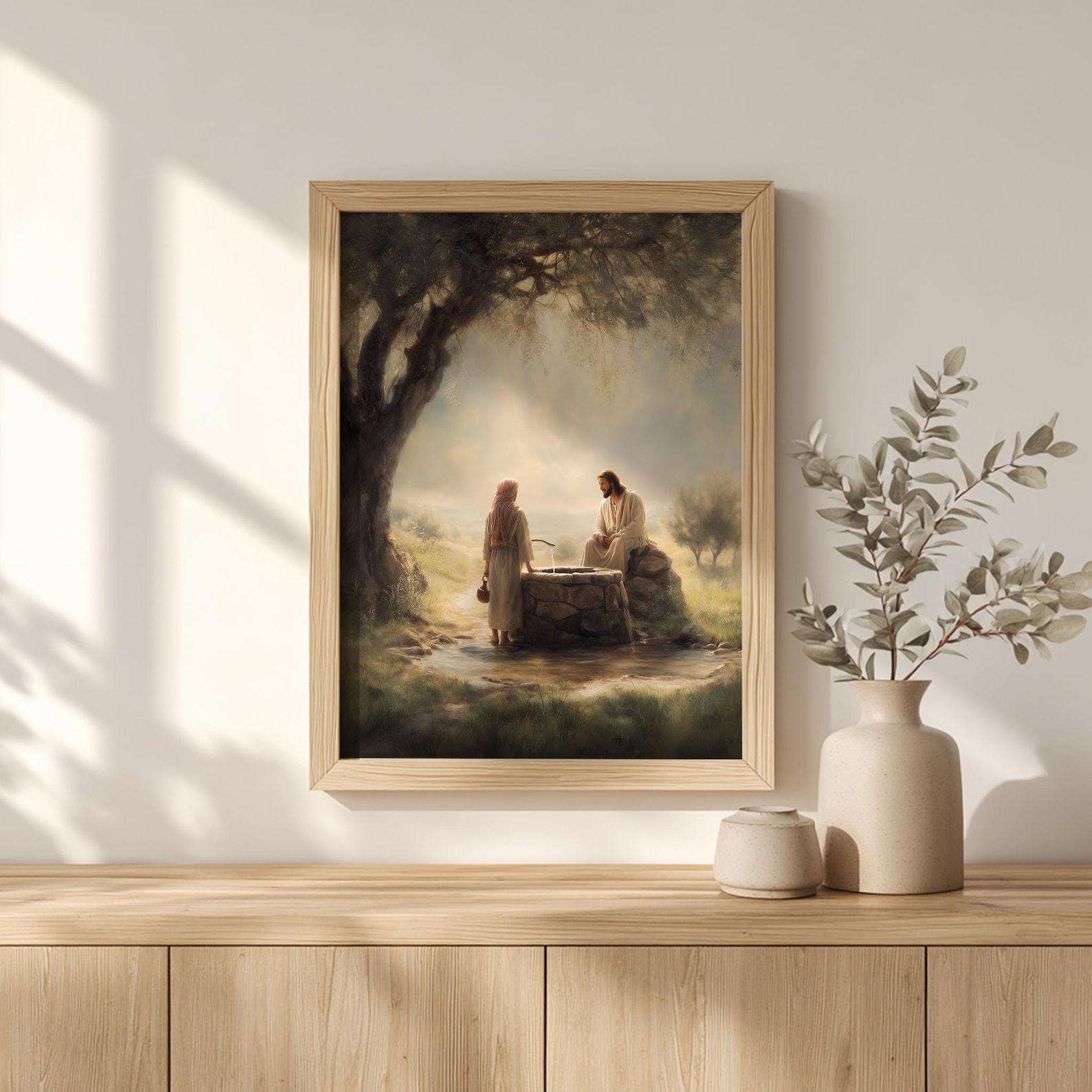 Jesus and the Woman at the Well – Christian Wall Art, Living Water ...