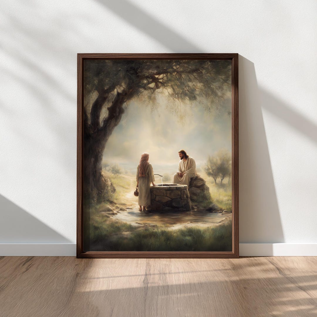 Jesus and the Woman at the Well – Christian Wall Art, Living Water ...