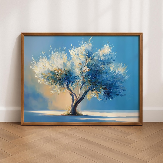 Friedliche Olivenbaum Malerei, Christliche Wandkunst, Biblisches Symbol  Druck, Glaube Wohnkultur, spirituelles Kunstwerk, religiser digitaler  Download - Etsy sterreich