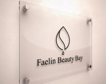 Custom Acrylic Business Logo Sign, 3D UV Print