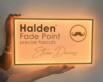 Custom Backlit Business Sign | 3D Acrylic, UV Printed