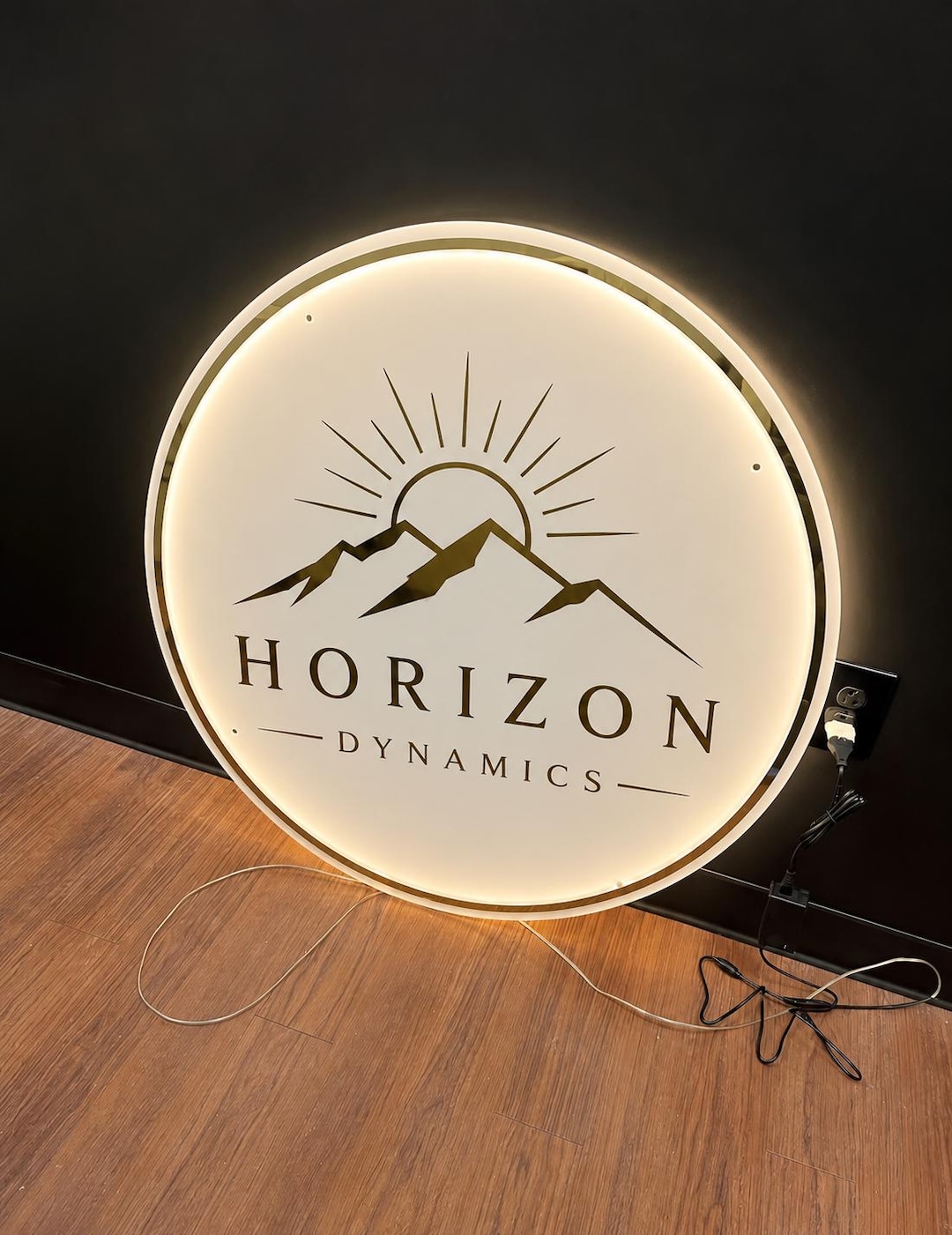 Backlit Storefront Window Custom Storefront Business Backlit Sign | Lighted Logo for Shop ...