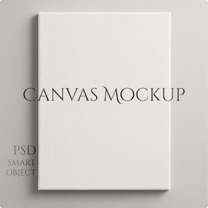 Canvas Mockup for Photoshop Photopea - PSD for Artwork and Picture, Wall Art Mockup