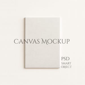 Canvas Mockup for Photoshop and Photopea - PSD for Artwork and Picture, Canvas Print Mockup
