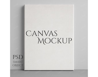3x4 Canvas Mockup for Photoshop Photopea PSD for Artwork and Picture - Wall Art Mockup