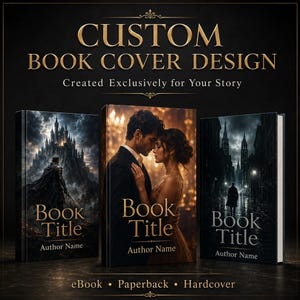 Design personalizado de capa de livro, eBook e livro impresso (arquivos KDP)