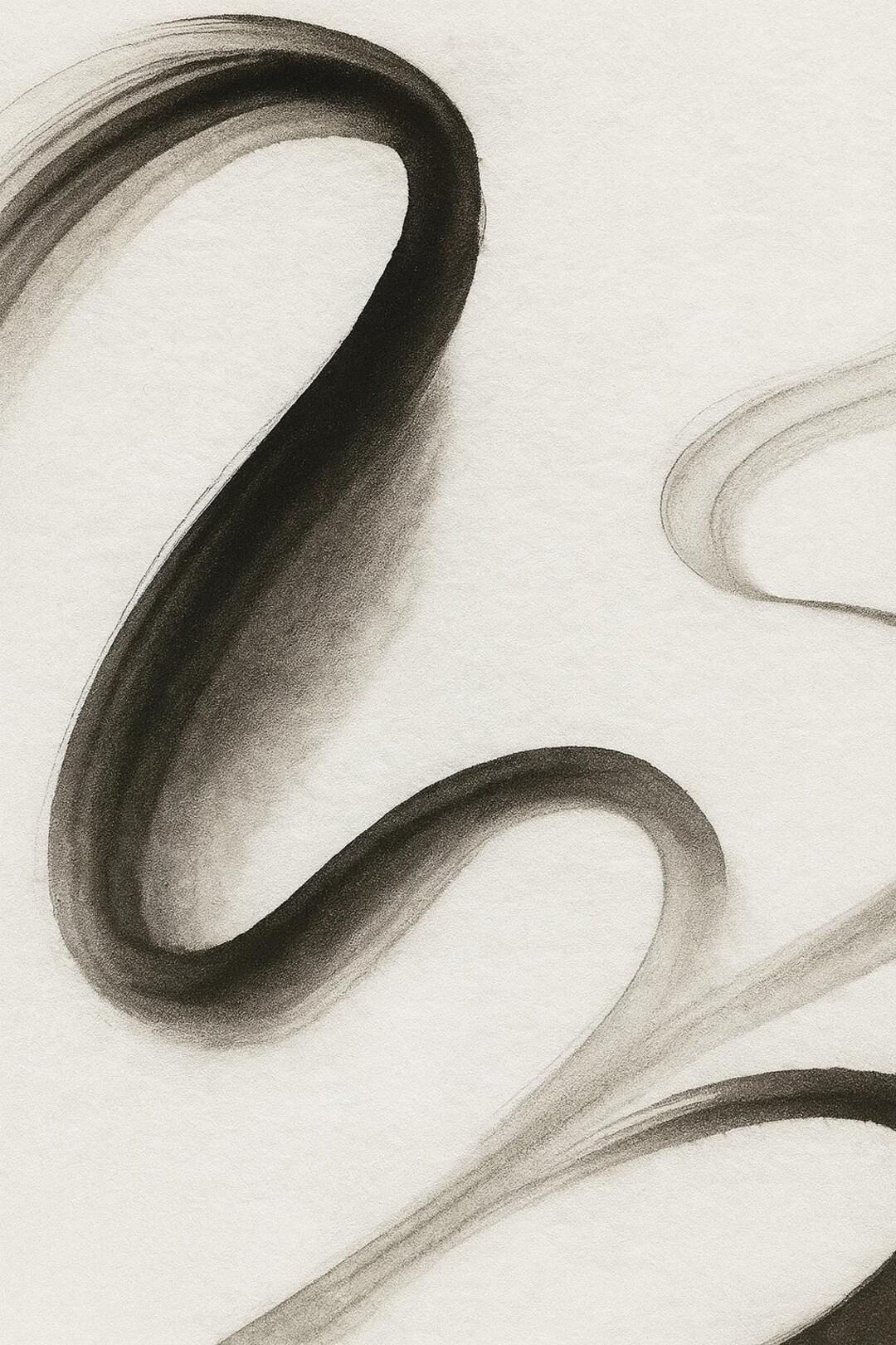 Sumi-e Ink Poster | Zen Abstract Brush Strokes (digital Download) - Etsy