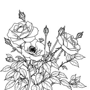 Spooky adult coloring book PDF with dark aesthetic gothic designs