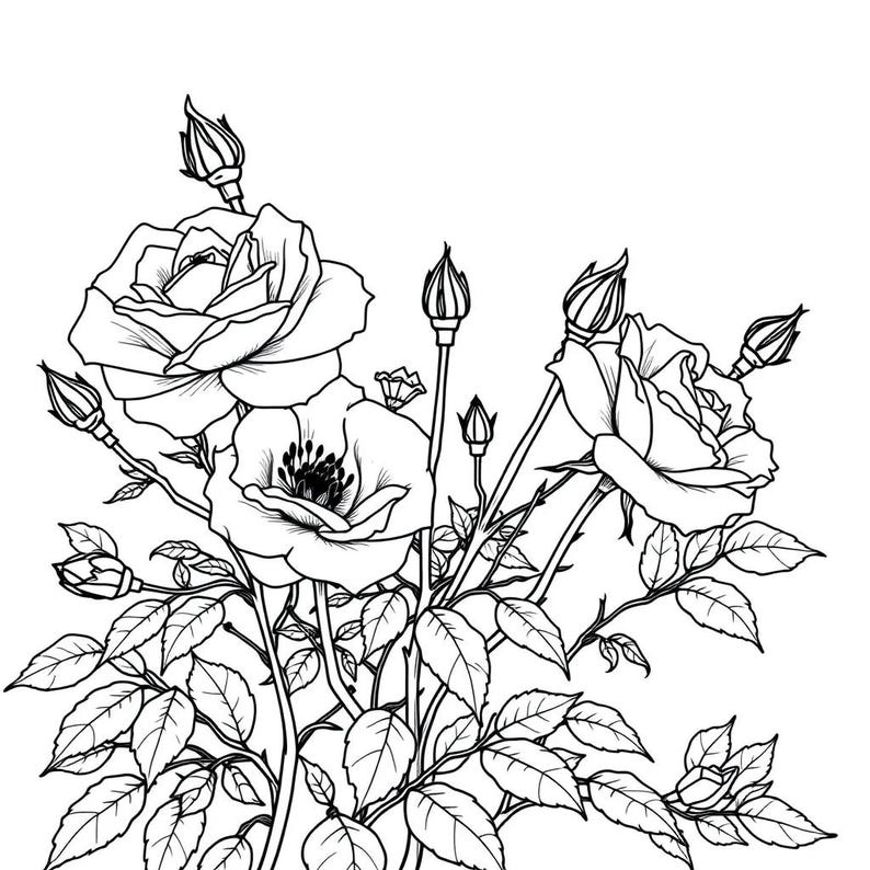 Spooky adult coloring book PDF with dark aesthetic gothic designs