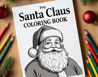 Libro para colorear de Papá Noel: 24 páginas navideñas (descarga en PDF)