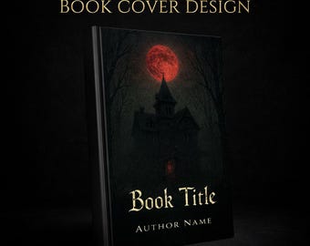 Gothic Horror Buchhülle, Red Moon, Dark Fiction (Kindle & Taschenbuch)